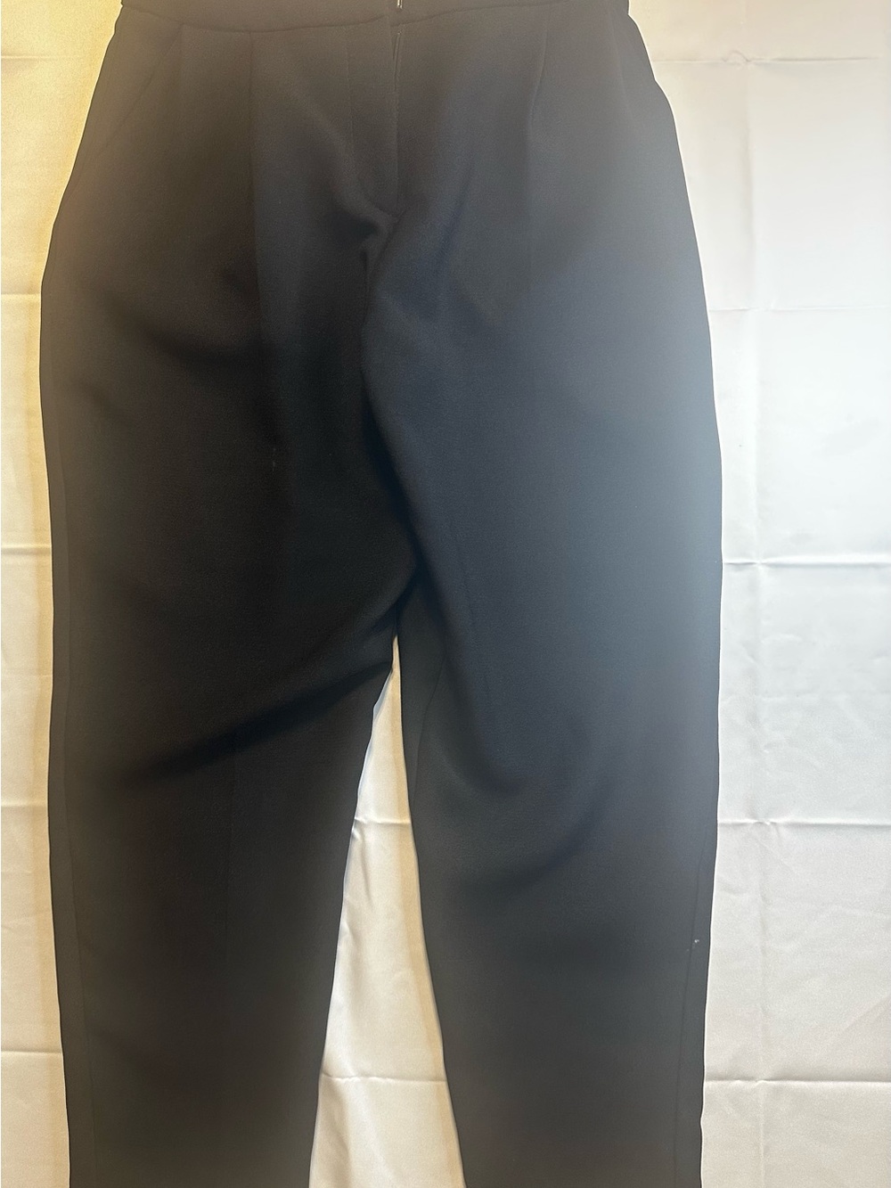 ASOS Petite Black Tailored Straight Leg Trousers Work Office Slacks Size 0
